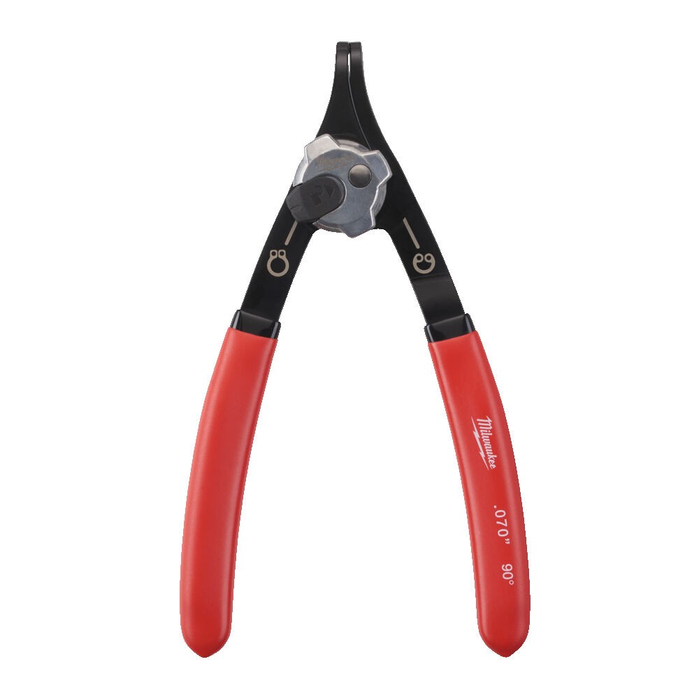 PINZA REVERSIBILE PER ANELLI ELASTICI GRANDE .047"  90° 48226535 Milwaukee 4932492495