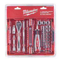 Set metrico di Bit Cricchetto e bussole Da 1/4" - 38 Pezzi Milwaukee 4932479096