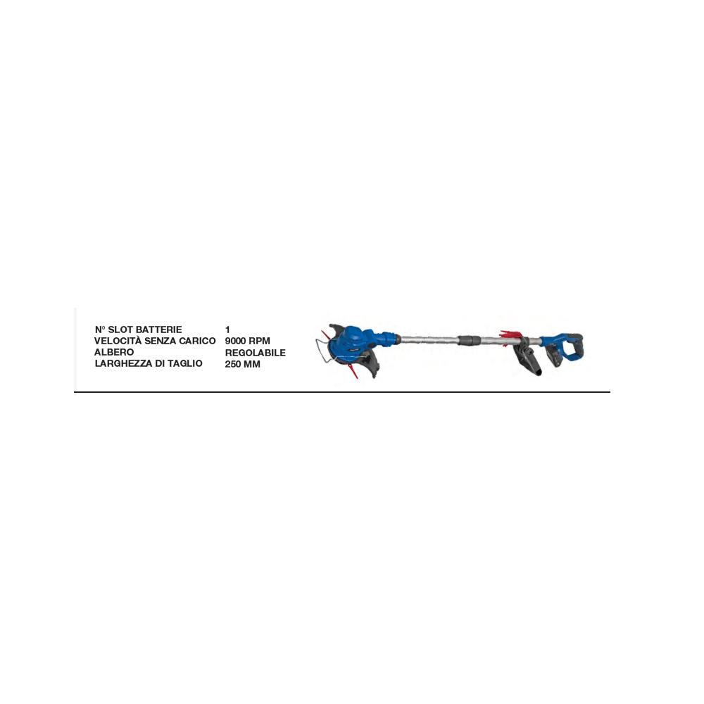 Tagliabordi a batteria 20v 250mm hyundai 25200