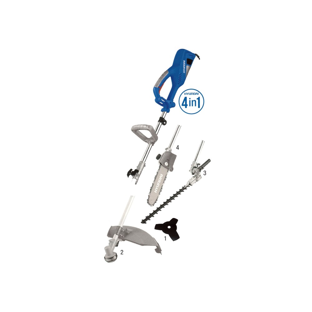 Decespugliatore elettrico 4 in 1 1200W Hyundai 35704 420mm