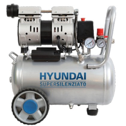 COMPRESSORE HP 1 1F BAR 8 LT. 24 SILENT 59DBA 180 L/M HYUNDAI 65700