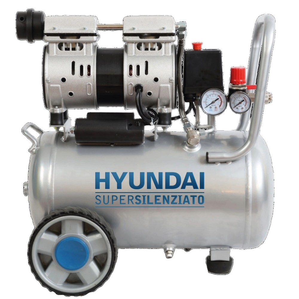 COMPRESSORE HP 1 1F BAR 8 LT. 24 SILENT 59DBA 180 L/M HYUNDAI 65700
