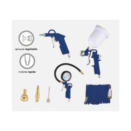 HYUNDAI 65607 KIT 7 PZ ACCESSORI PER COMPRESSORI