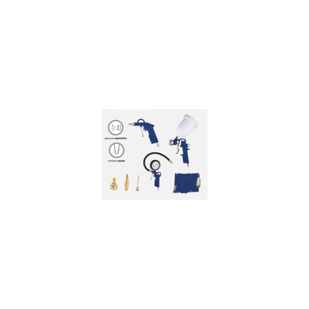 HYUNDAI 65607 KIT 7 PZ ACCESSORI PER COMPRESSORI