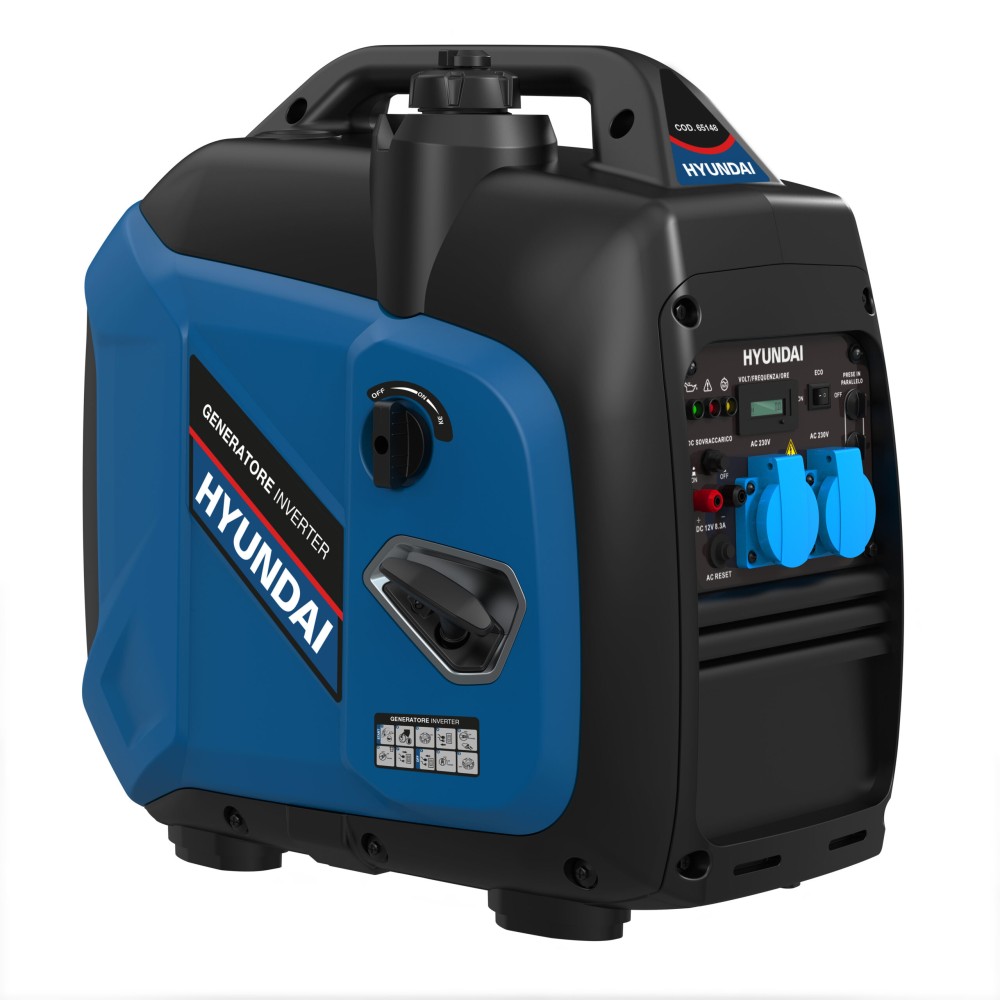 HYUNDAI 65148 GENERERATORE INVERTER MONOFASE - BENZINA HY 3,3KW MAN 143cc