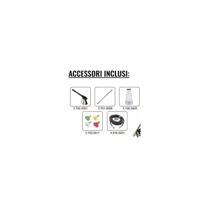 Idropulitrice Premium 150 Bar 540 lt/min 2800 W Kydra KPC 3.7P 1F