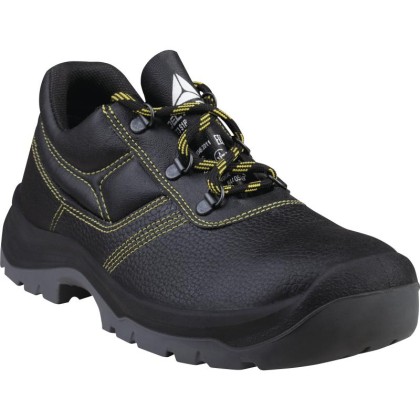 SCARPA BASSA S1P SRC NERA IN PELLE SUOLA PU BI-DENSITA' T