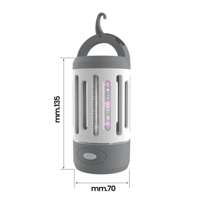 Insetticida Elettrico 4W + Torcia 120lm Vinco 20295 Ricaricabile