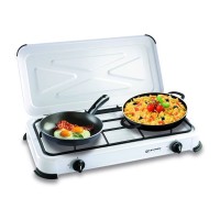 Fornello a Gas Gpl 2 Fuochi Bruciatore 1.2 Kw  Vinco 76002 Campeggio