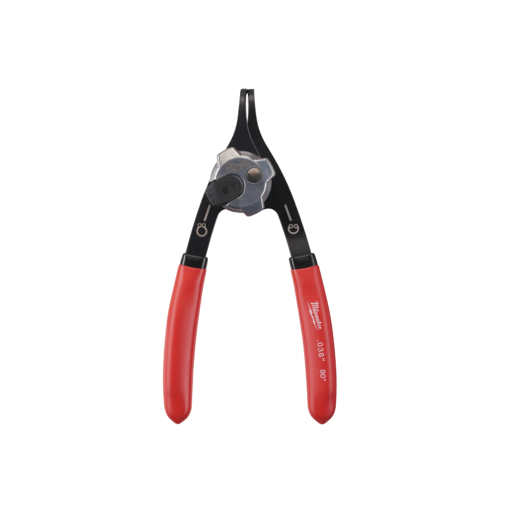 PINZA REVERSIBILE PER ANELLI ELASTICI COMPATTA .038 " 90°