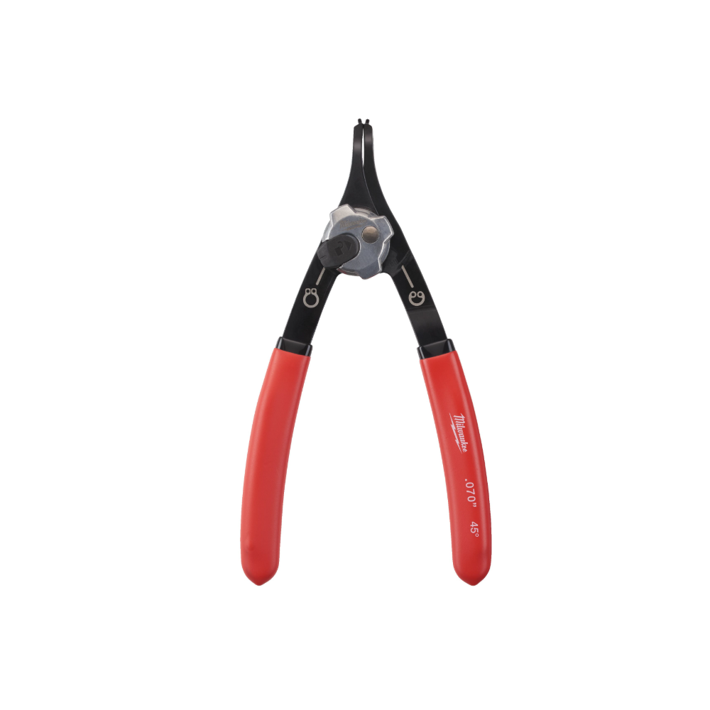 PINZA REVERSIBILE PER ANELLI ELASTICI GRANDE INCLINATA .070" 45°
