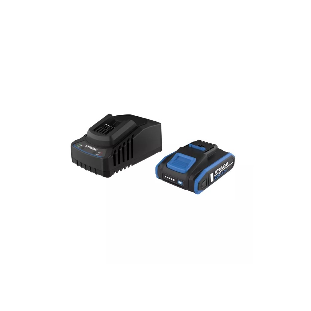 Starter Pack Hyundai 25898 Batteria 20v 2Ah 25894  + Carica Batterie 25896