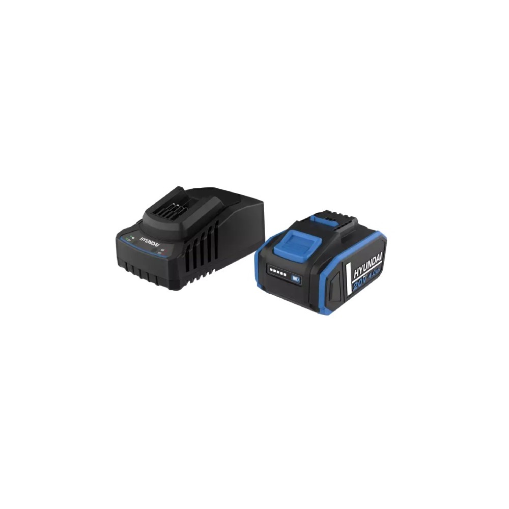 Starter Pack Hyundai 25899 Batteria 20v 4Ah 25895  + Carica Batterie 25896