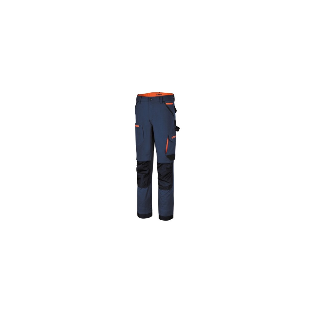PANTALONE MULTITASCHE BLU GR 260