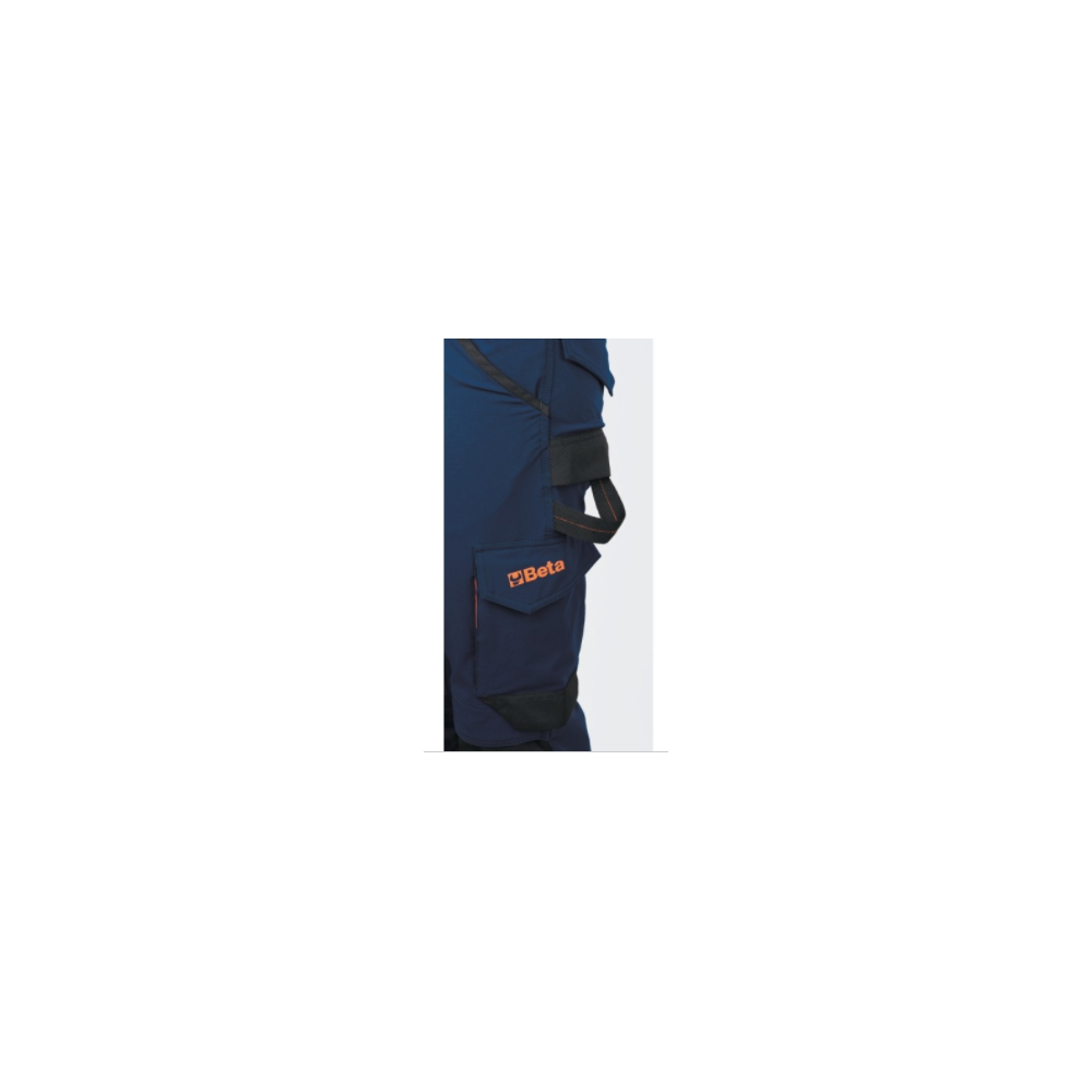 PANTALONE MULTITASCHE BLU GR 260