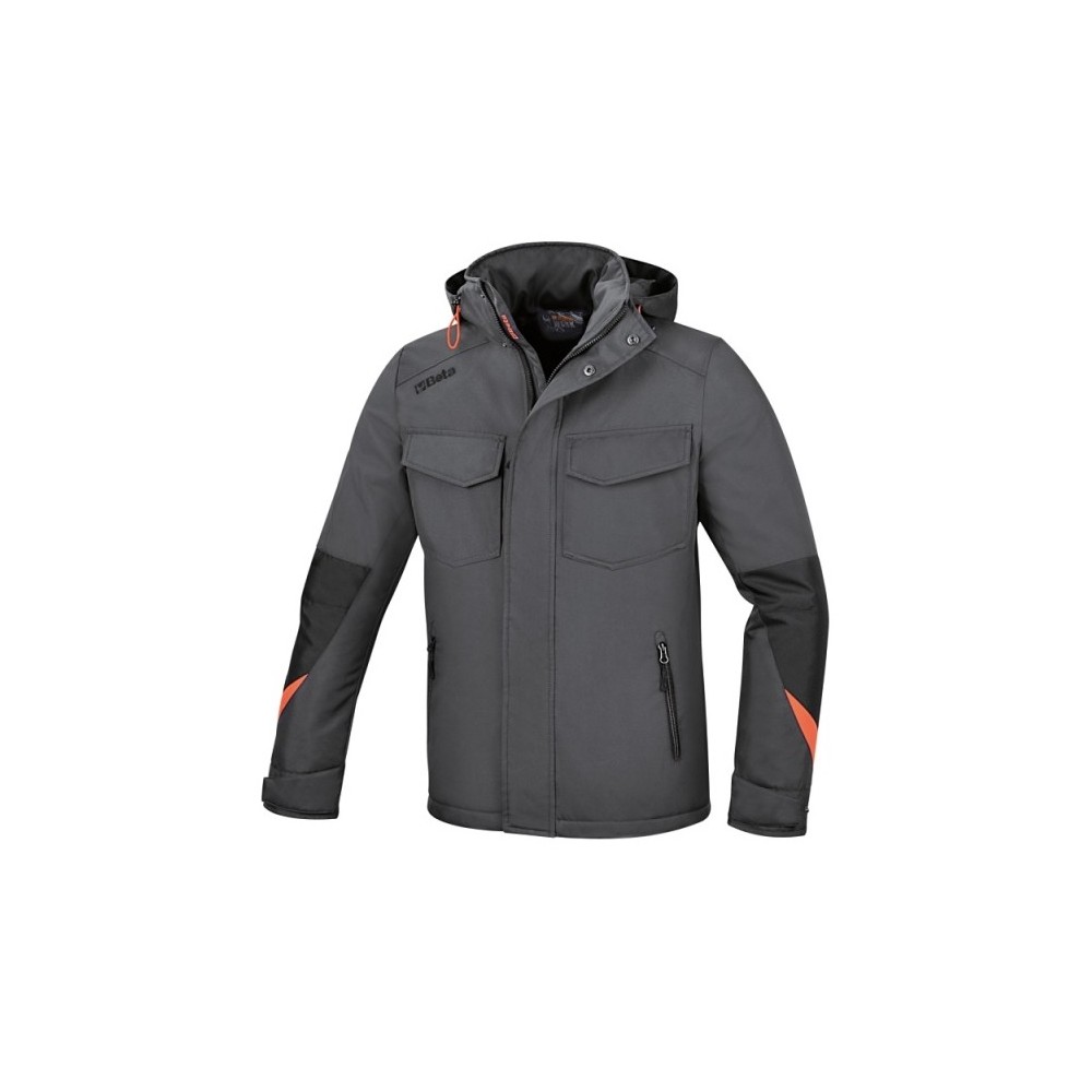 GIACCONE TG.M POLIESTERE Oxford 300D IMPERMEABILE SPALMATURA PU GRIGIO