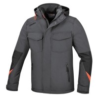 GIACCONE TG.M POLIESTERE Oxford 300D IMPERMEABILE SPALMATURA PU GRIGIO