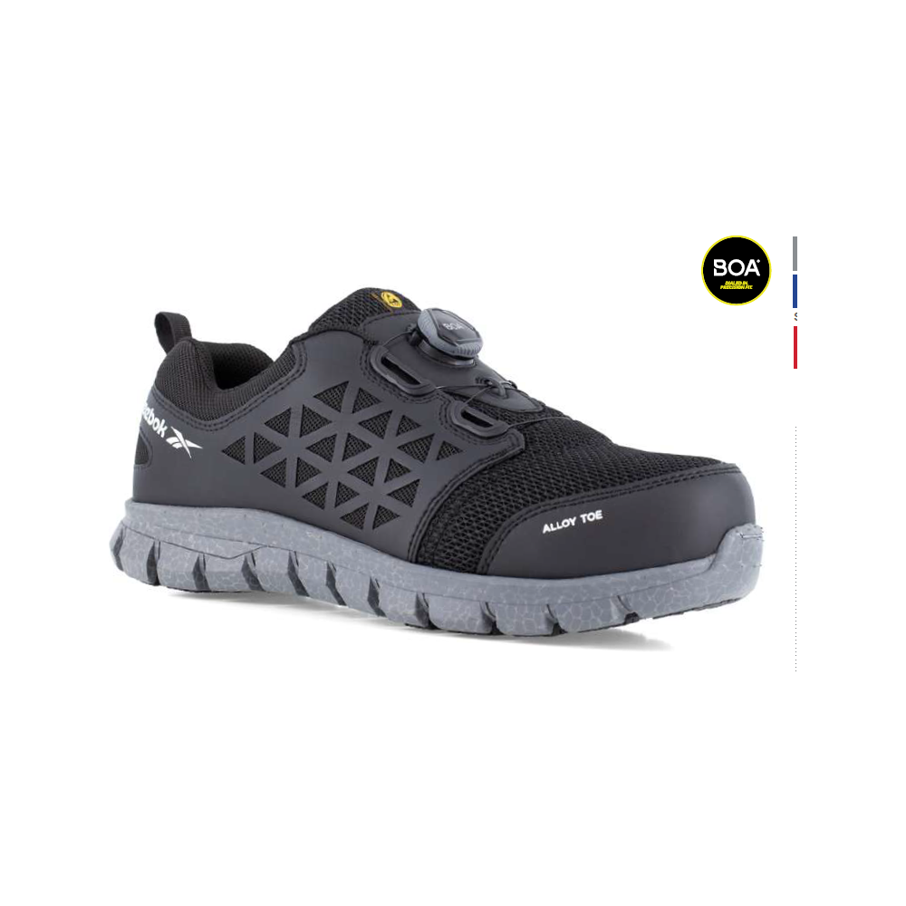 Scarpe Antinfortunistiche Reebok Excel Light IB1032 S1P BOA Lancing System Black Alloy Toe