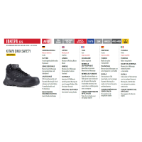 Scarpe Antinfortunistiche Reebok Kitari DMX IB4174 S7S Black Composite Toe totalemente idrorepellente