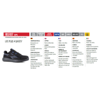 Scarpe Antinfortunistiche Reebok Lite Plus4 IB5107 S1PS Black/Blue Composite Toe