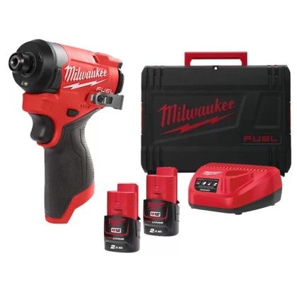 Avvitatore ad impulsi compatto attacco ¼" Milwaukee M12FID2-202X 170 Nm