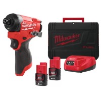 Avvitatore ad impulsi compatto attacco ¼" Milwaukee M12FID2-202X 170 Nm