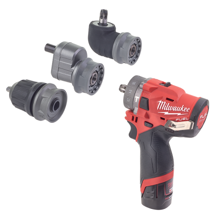 Trapano a percussione con mandrini interscambiabili Milwaukee M12 FPDXKIT-202X