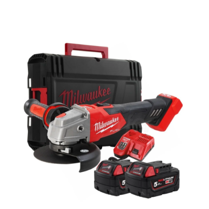 Smerigliatrice angolare 125 mm con interruttore a slitta e freno m18 fuel™ milwaukee M18FSAG125XB-502X