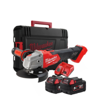 Smerigliatrice angolare 125 mm con interruttore a slitta e freno m18 fuel™ milwaukee M18FSAG125XB-502X
