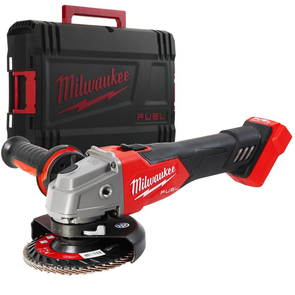 Smerigliatrice 125mm Interruttore a Slitta Milwaukee M18 FSAG125X-0X Nuda