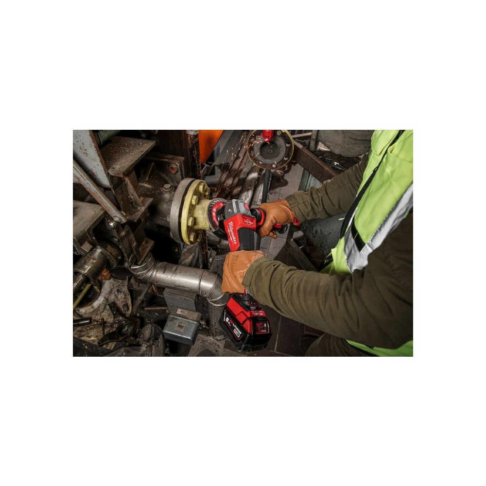 Smerigliatrice Angolare 125mm Testa Piatta M18 Milwaukee M18 FSAGV125XPDB-0X Nuda
