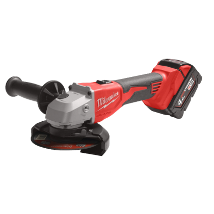 MILWAUKEE M18 BLSAG125X-402X SMERIGLIATRICE M18 BRUSHLESS 125 MM CON AVVIO A SLITTA + VALIGETTA