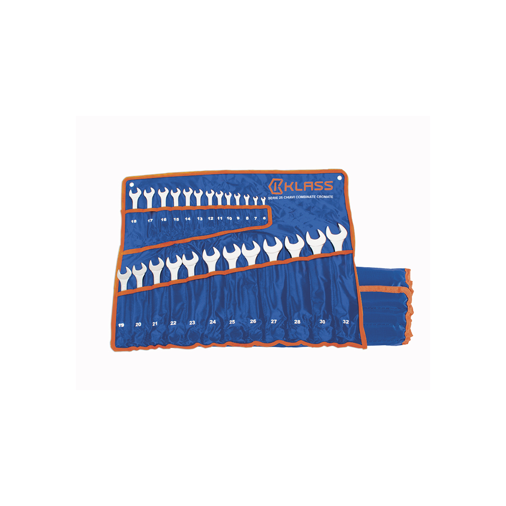 Series 25 chromed combined keys 6-32mm Klass 451S25.1