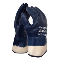 Gloves in NBR TG11/XXL blue shirt CE EN388-4111