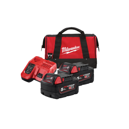 Kit energy: borsone+caricabatterie +2 batterie milwaukee M18NRG-502B