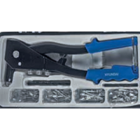 HYUNDAI 59138 Riveting Machine WITH RIVET SET CONTAINS - Riveting pliers- Nozzles for pliers 4 pcs of 2.4-3.2-4-4,8 mm- Rivet HYUNDAI 59138 Riveting Machine WITH RIVET SET CONTAINS - Riveting pliers- Nozzles for pliers 4 pcs of 2.4-3.2-4-4,8 mm- Rivet