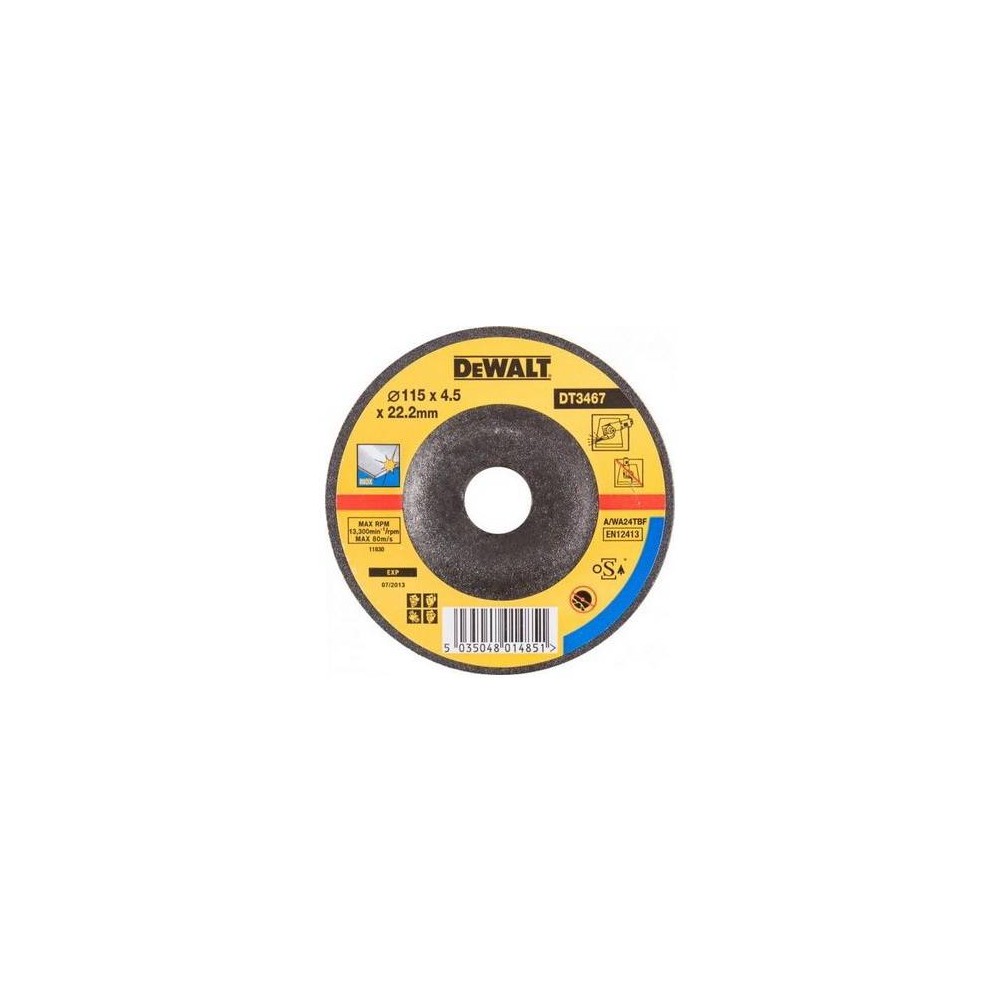 Outlet-Like New-Abrasive Cutting Discs for Metal Dewalt DT3467 115x4.5mm