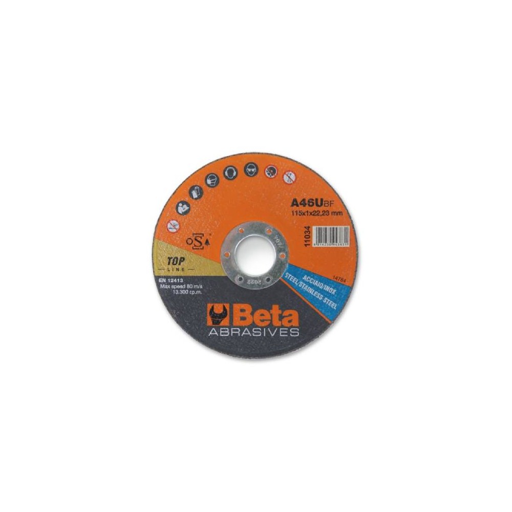 Outlet -As New-Abrasive Discs for Deburring Steel Beta 110350022 125x1mm