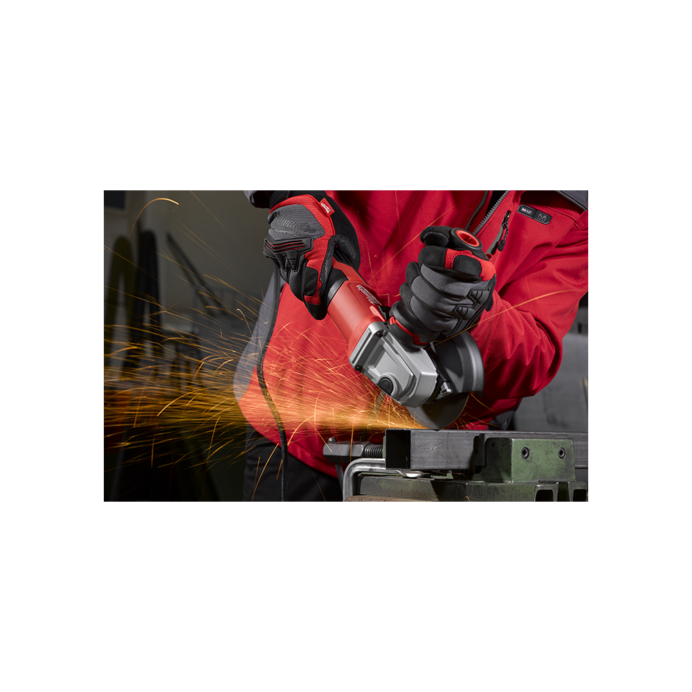 1250W Grinder with AVS Milwaukee AGV13-125XE