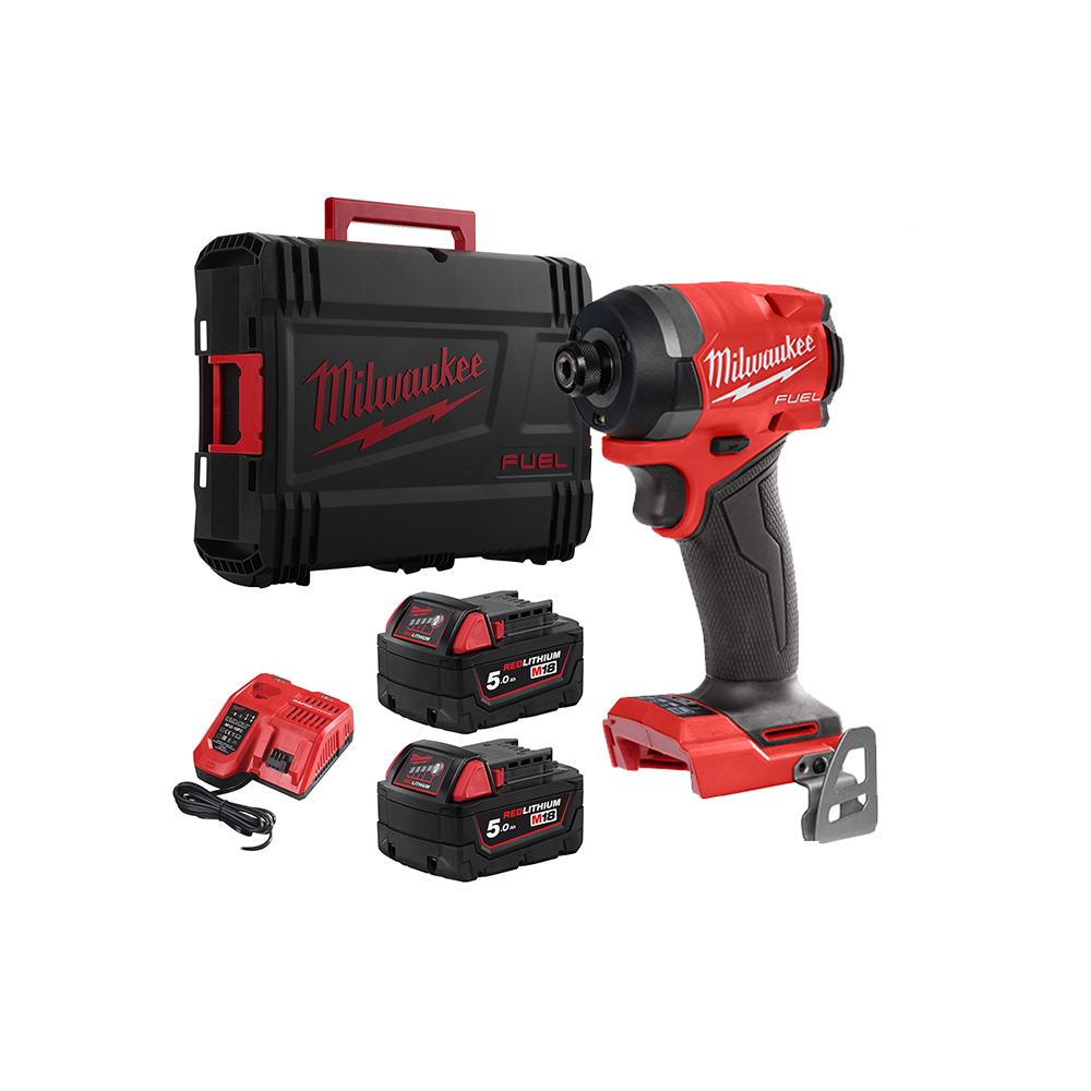Impact Wrench ¼" Hex M18 + 2 Batt. 5Ah Milwaukee M18FID3-502X Impact Wrench ¼" Hex M18 + 2 Batt. 5Ah Milwaukee M18FID3-502X