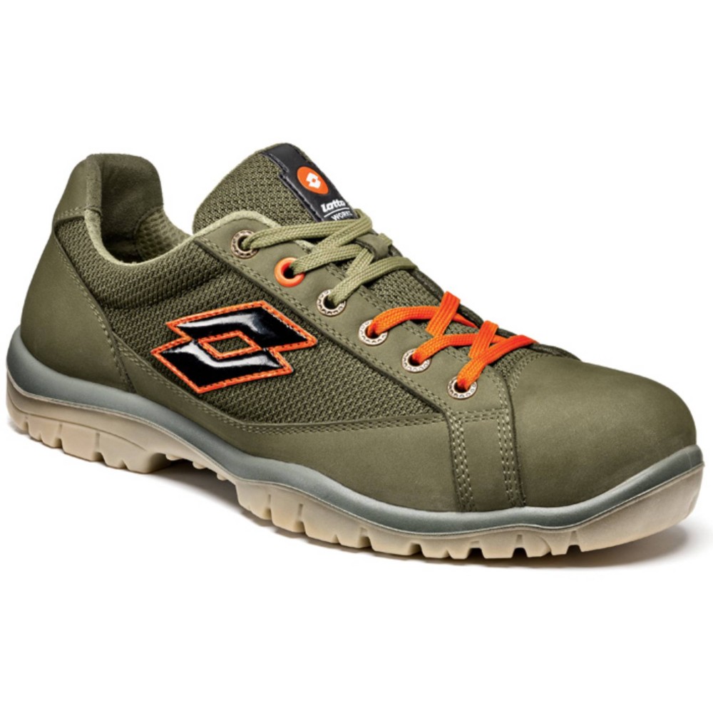 Lotto Jump 500 Q8515 S1P SRC Night Olive/Orange Safety Shoes
