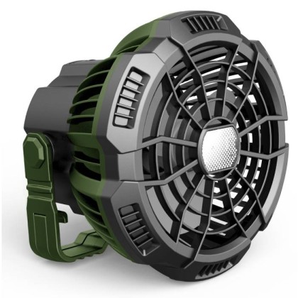 Portable Rechargeable Fan with Led Light Melchioni MF0501VL 3 modes