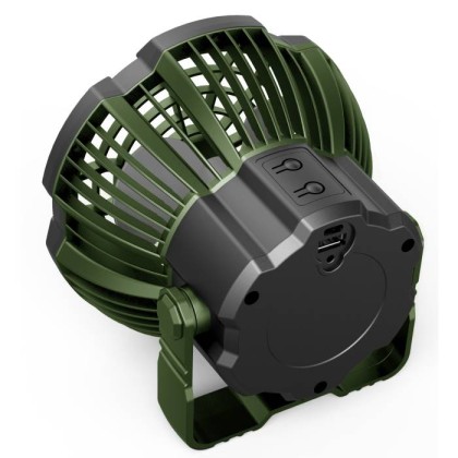 Portable Rechargeable Fan with Led Light Melchioni MF0501VL 3 modes