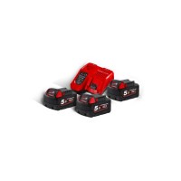 Energy Kit 3 M18 5Ah Batteries and Charger M12-18F Milwaukee M18NRG-503 in Carton