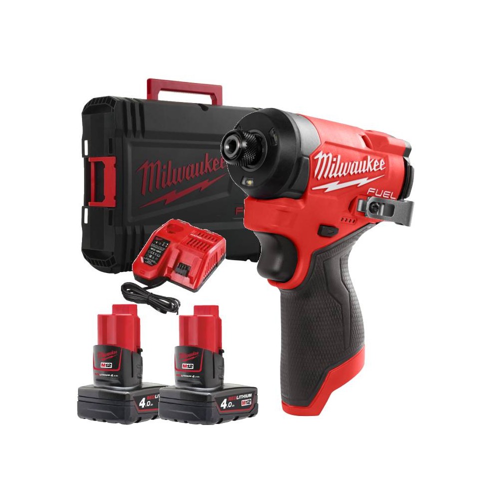 M18 compact impact wrench ¼" connection Milwaukee M12FID2-402X 170 Nm M18 compact impact wrench ¼" connection Milwaukee M12FID2-402X 170 Nm