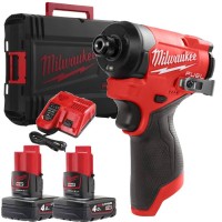 M18 compact impact wrench ¼" connection Milwaukee M12FID2-402X 170 Nm M18 compact impact wrench ¼" connection Milwaukee M12FID2-402X 170 Nm