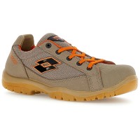 Lotto Jump 550 II S1P SR FO Cobblestone/All Black/Vibrant Orange Safety Shoes