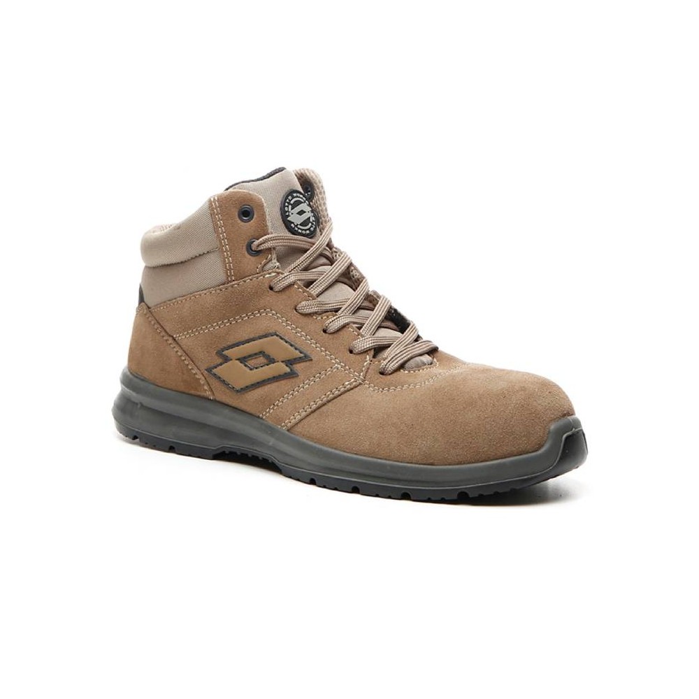 Lotto Race 400 Mid T8142 S3 SRC Toffee Brown Safety Shoes