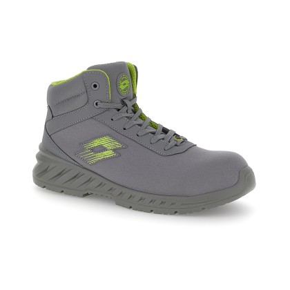 Lotto First 600 Mid S3L SR FO ESD All Black/Samba Orange Safety Shoes
