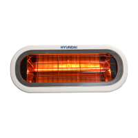 Lampada ad infrarossi 2kw IPX65 Waterproof Hyundai 75170 Bianca